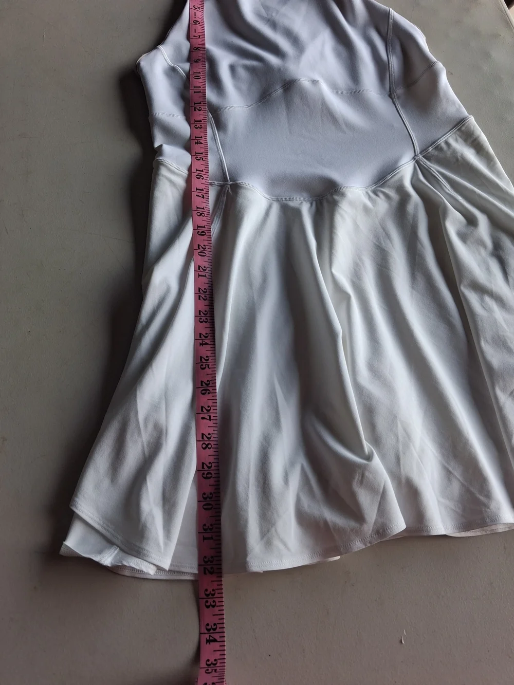 lululemon athletica White Sleeveless Fit-and-Flare Midi Dress